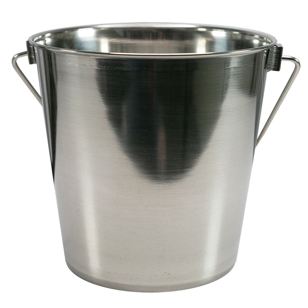 Heavy-Duty Stainless Steel Bucket Pail - 6 Quart
